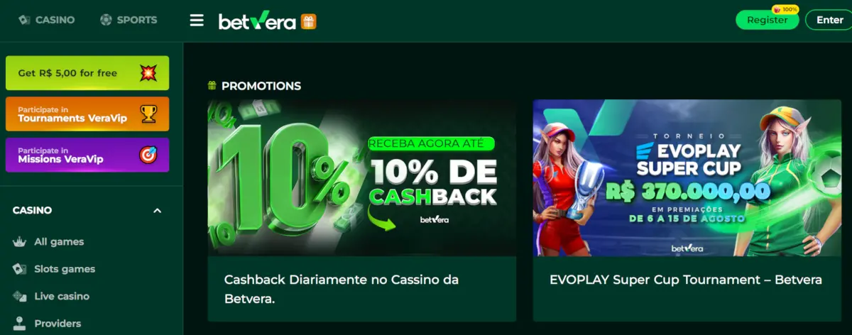 Betvera Bonus